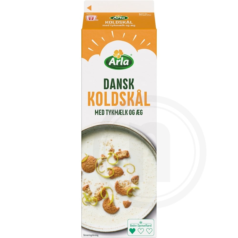 Koldskål m. tykmælk og æg 2%