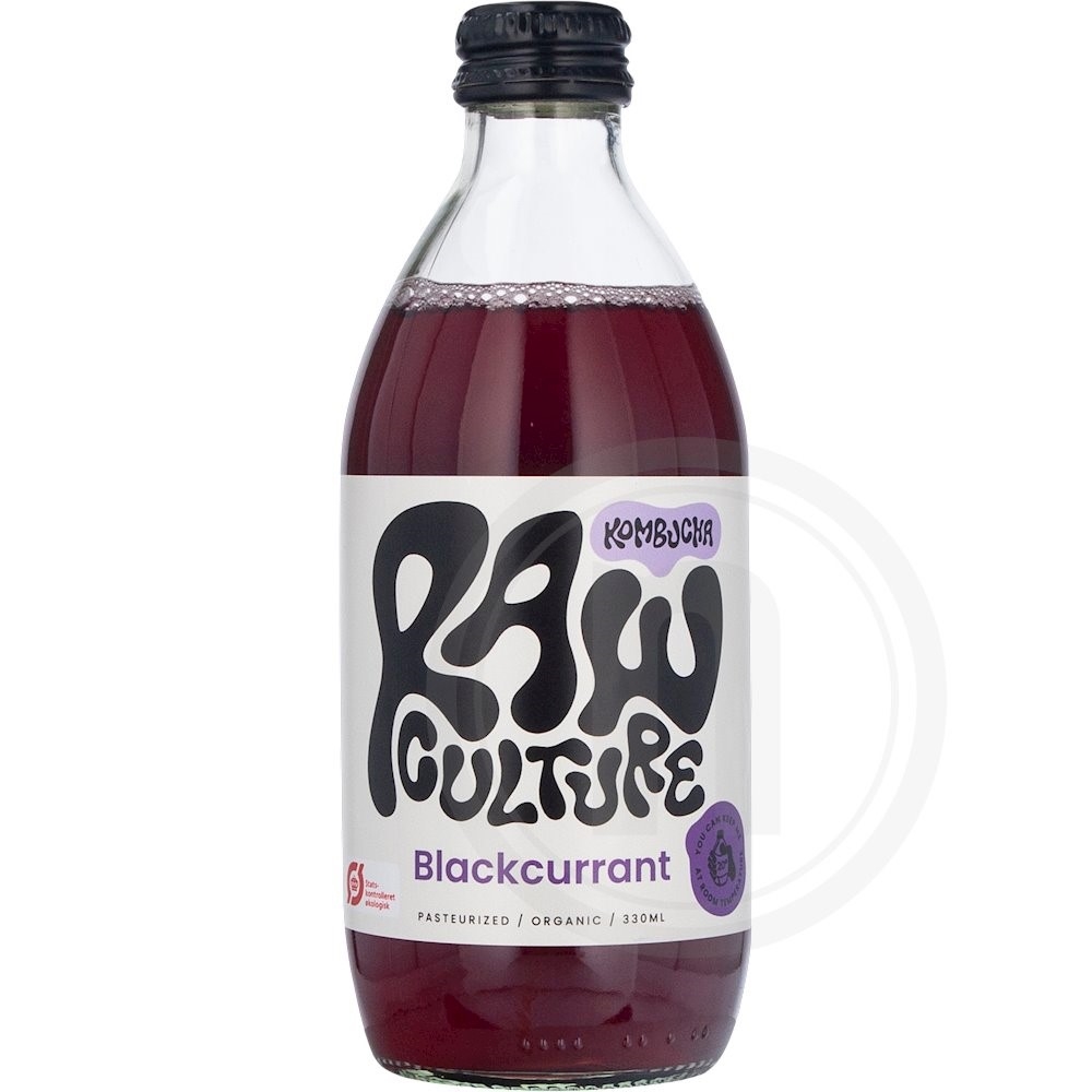 Kombucha m. solbær øko.