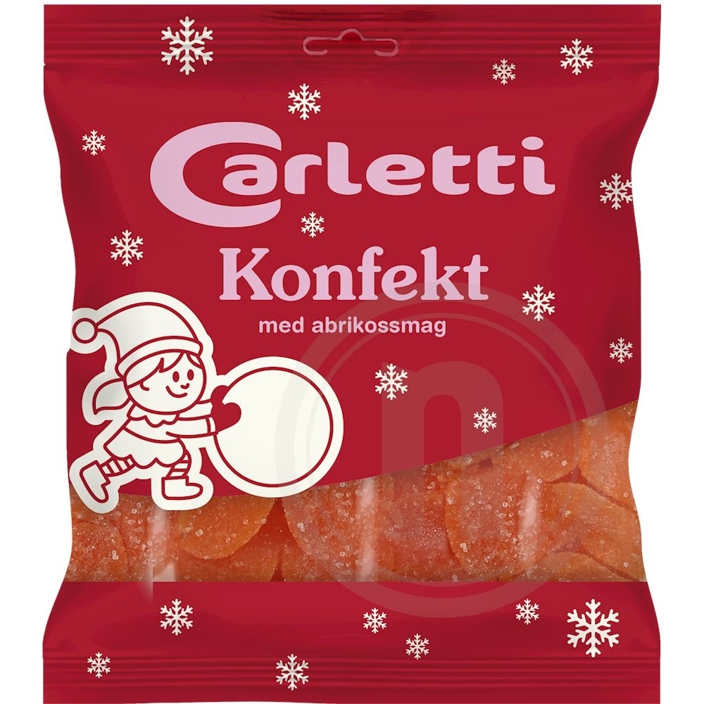 Konfekt m. abrikossmag