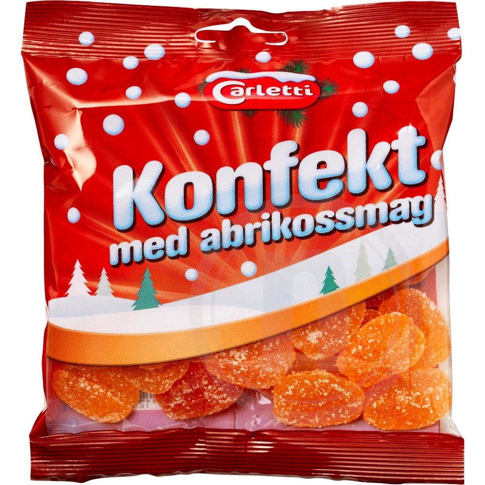 Konfekt m. abrikossmag