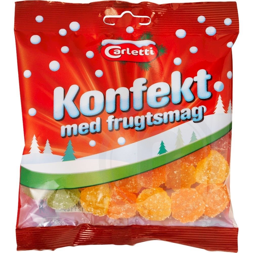 Konfekt m. frugtsmag