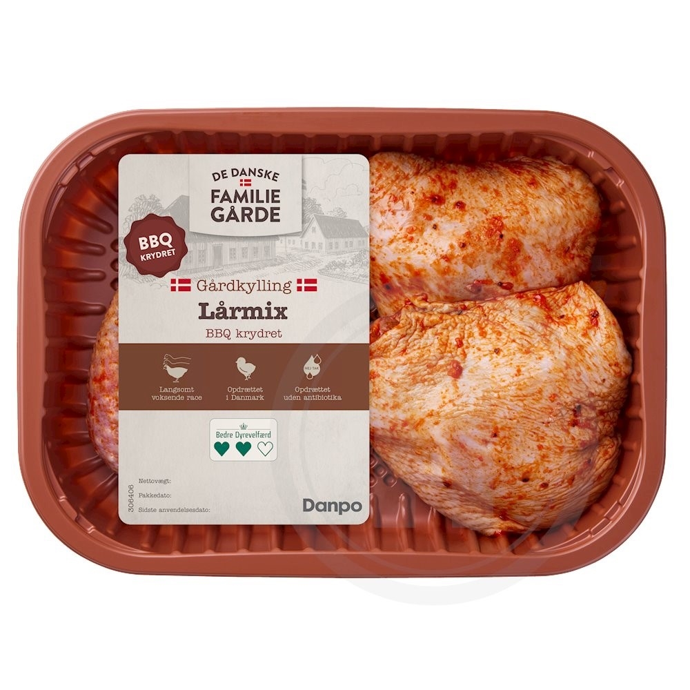 Kyllinge lårmix m. BBQ