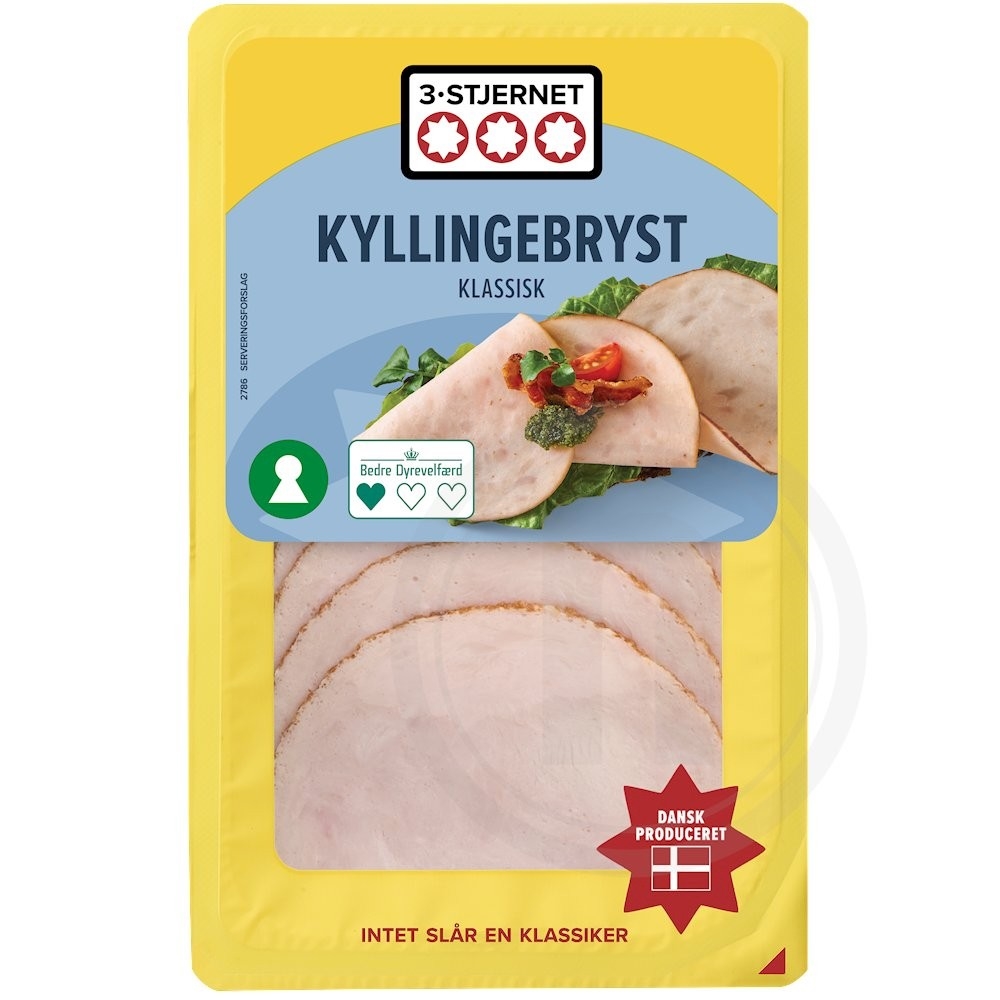Kyllingebryst i skiver