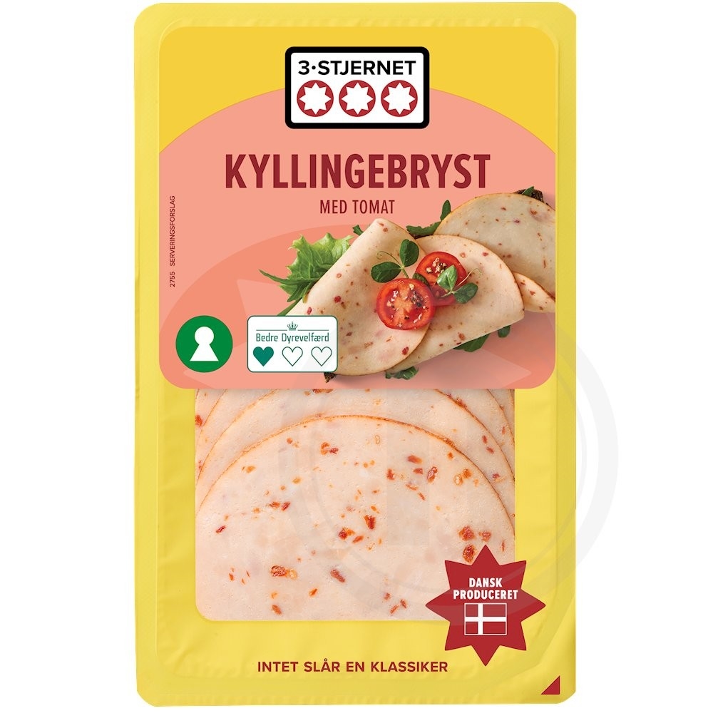 Kyllingebryst i skiver