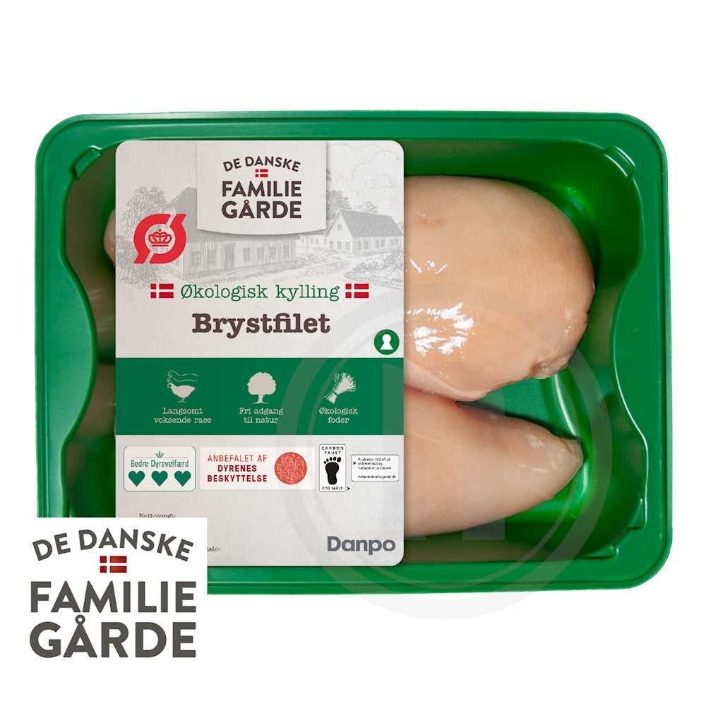 Danske Familiegårde Kyllingebrystfilet øko. 2 stk