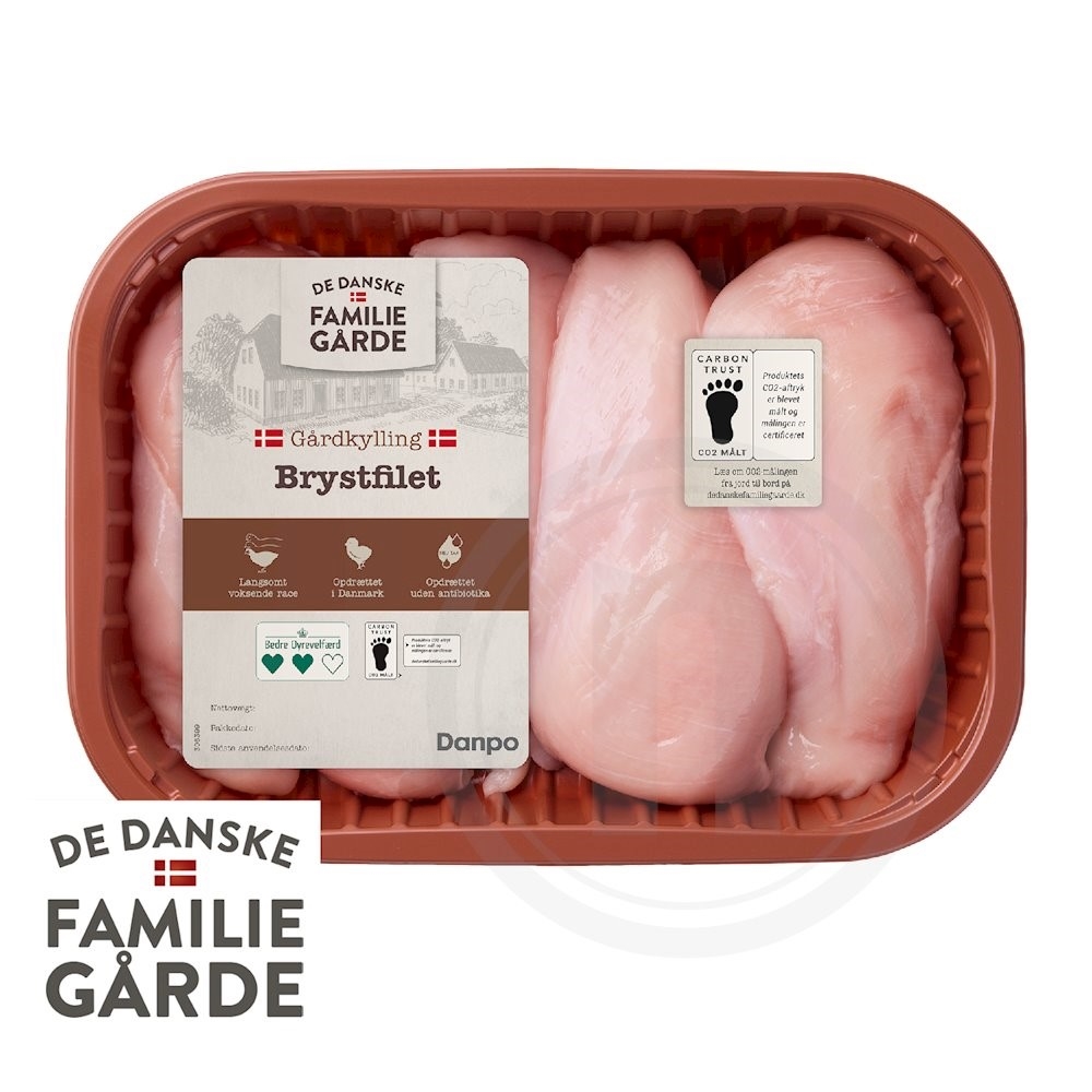 Danske Familiegårde Kyllingebrystfilet 1 kg