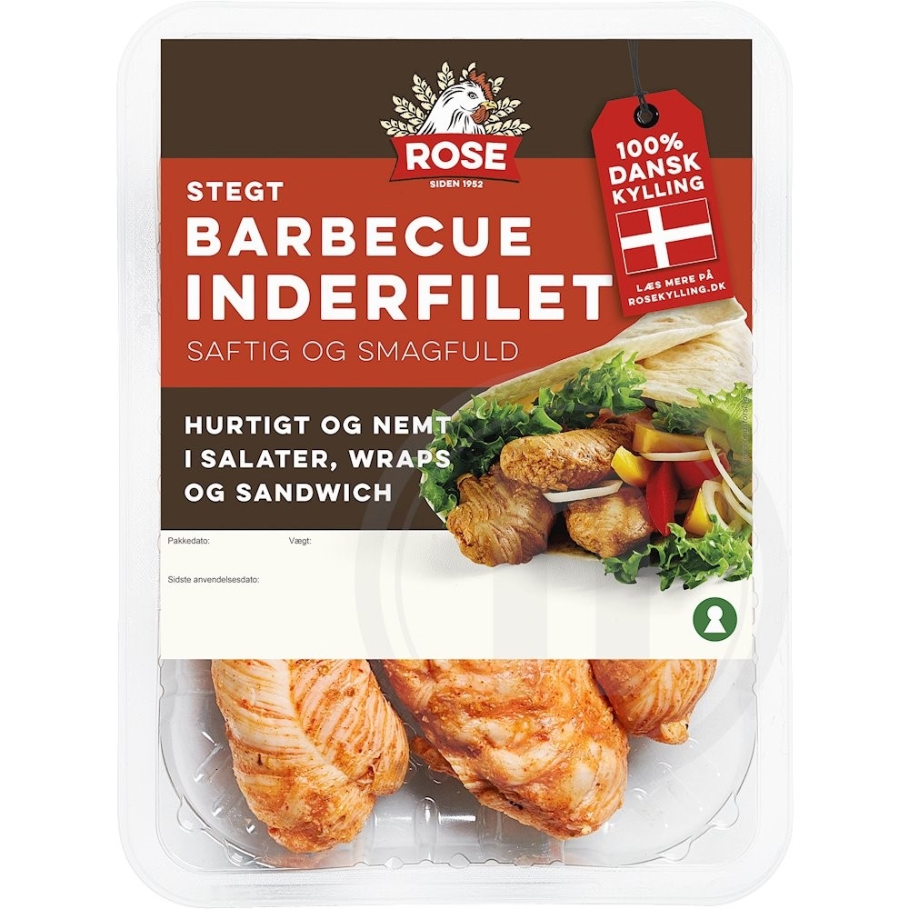 Rose Kyllingeinderfilet stegt m. BBQ