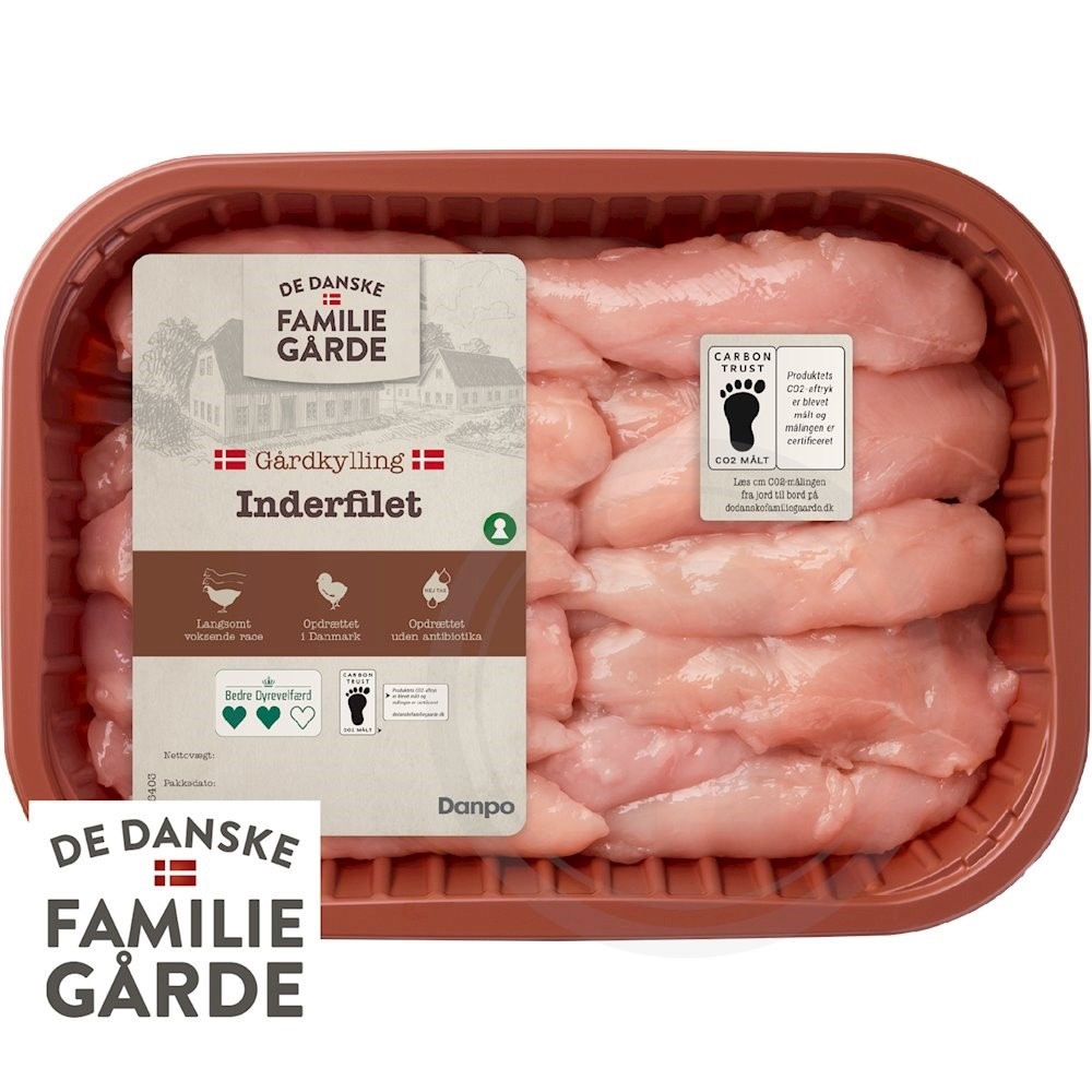 Danske Familiegårde Kyllingeinderfilet 1 kg
