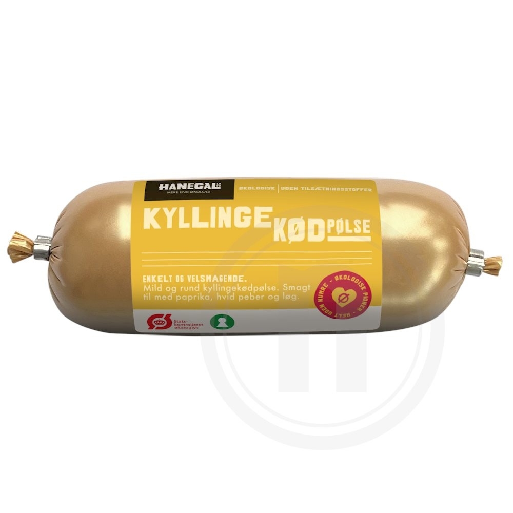Kyllingekødpølse øko.