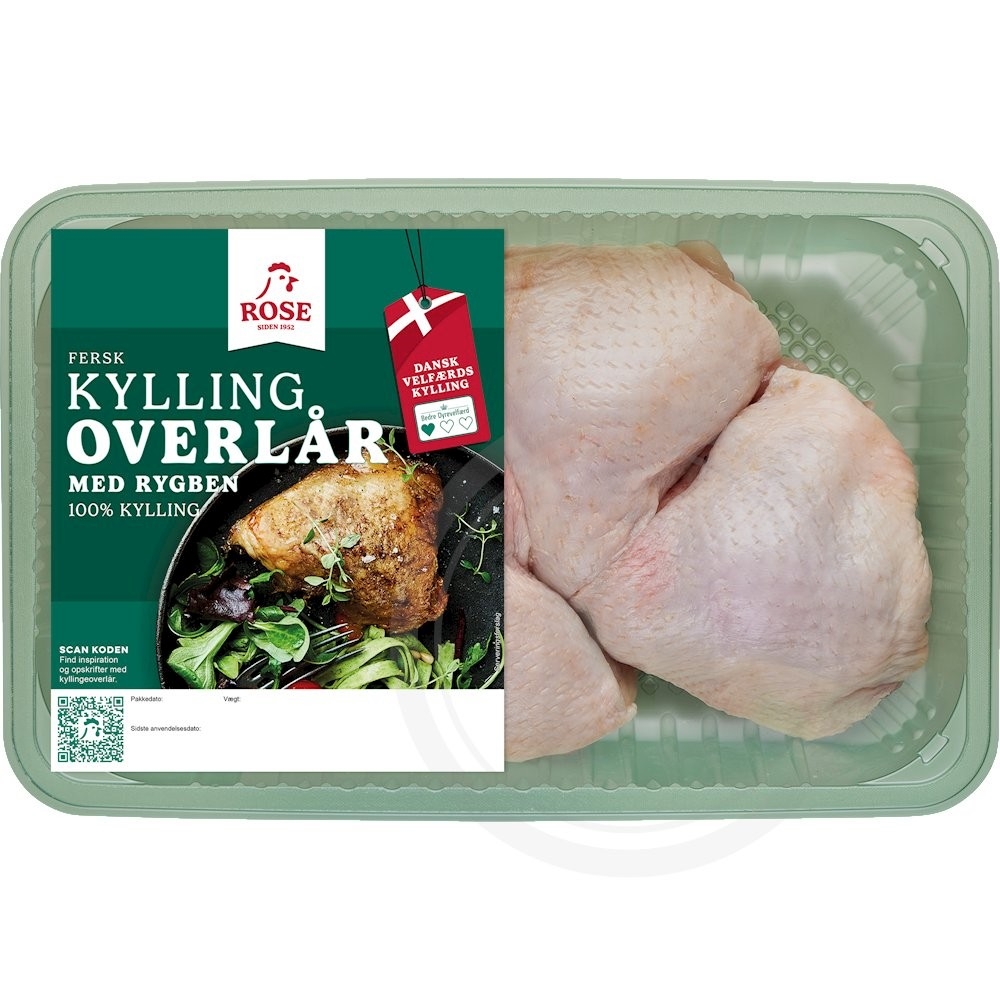 Kyllingeoverlår m. rygben