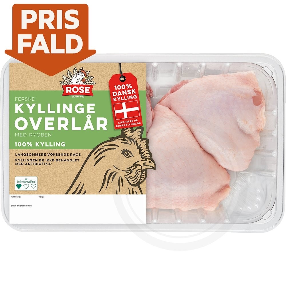 Kyllingeoverlår m. rygben