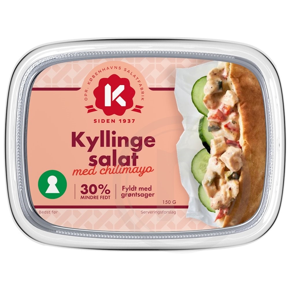 Kyllingesalat m. chilimayo