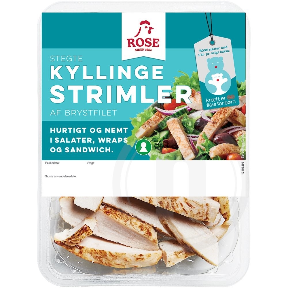 Rose Kyllingestrimler stegt