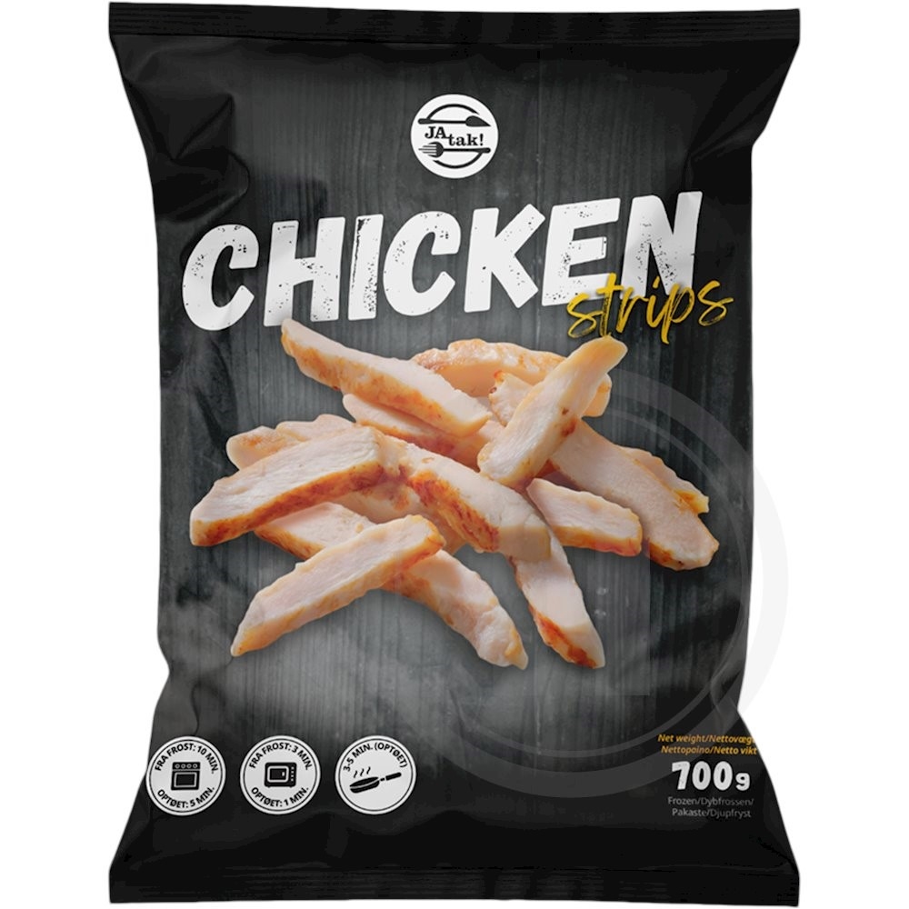 Kyllingestrimler (stegte), 700 g / frost