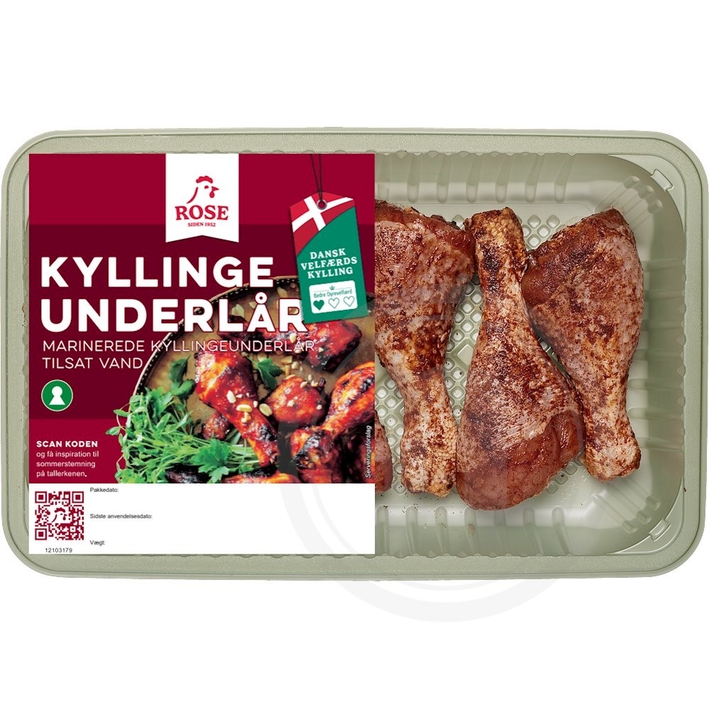 Kyllingeunderlår m. BBQ