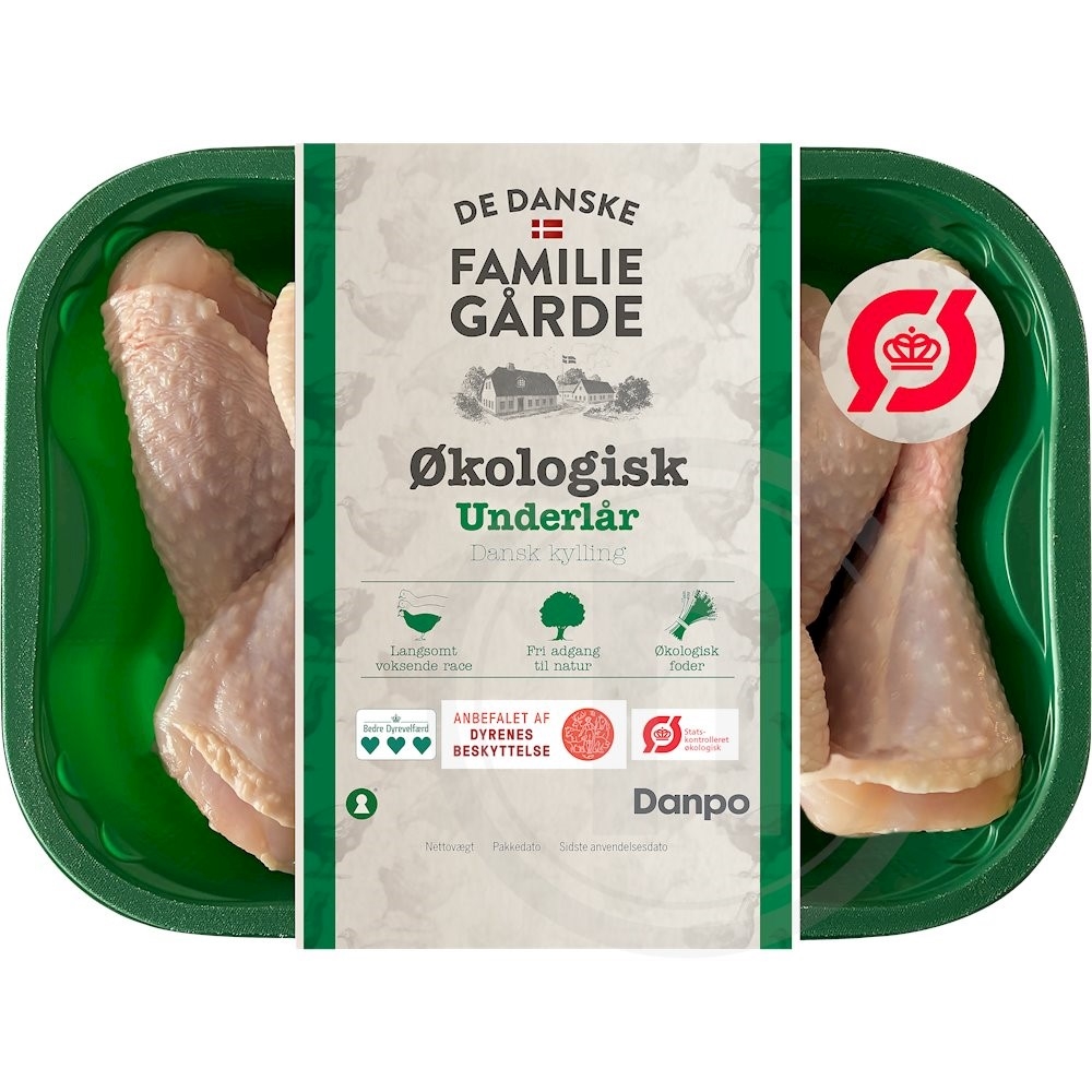 Gårdkylling Kyllingeunderlår øko.