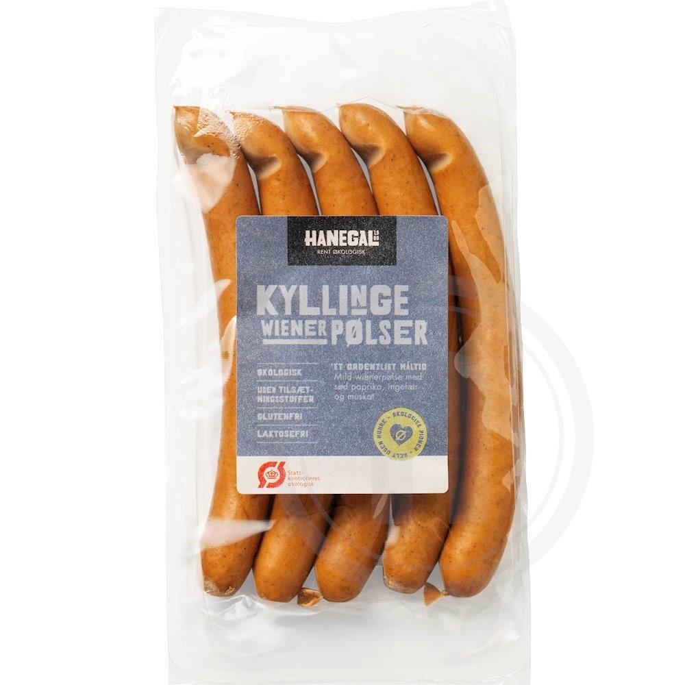Kyllingewienerpølser øko.