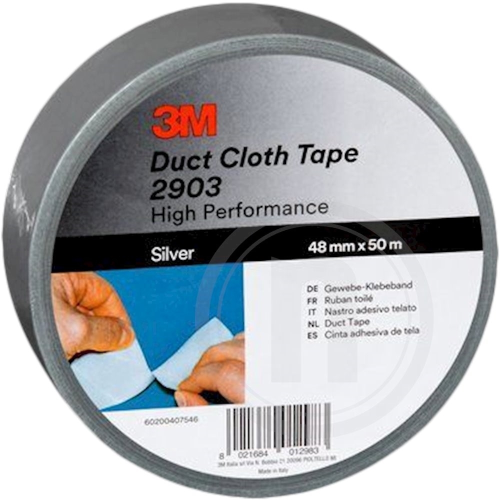 3M Lærredstape Sølv 4,8 cm x 50 m