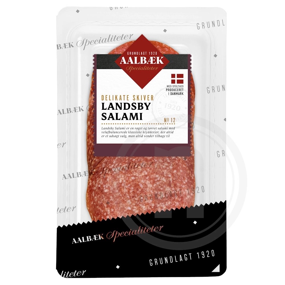 Aalbæk Specialiteter Landsby Salami i skiver 60 g
