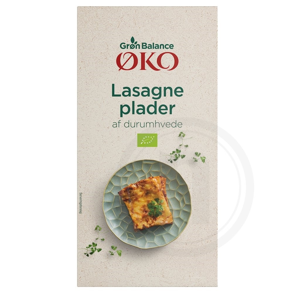 Lasagneplader øko.