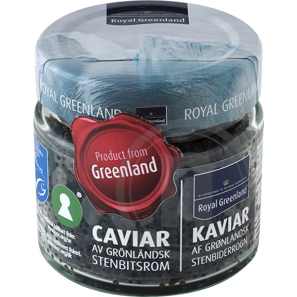 Lavsaltet stenbiderrogn (sort)