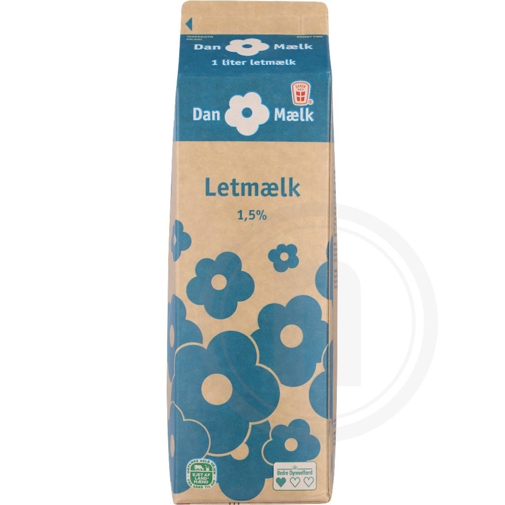 Danmælk Letmælk 1,5%