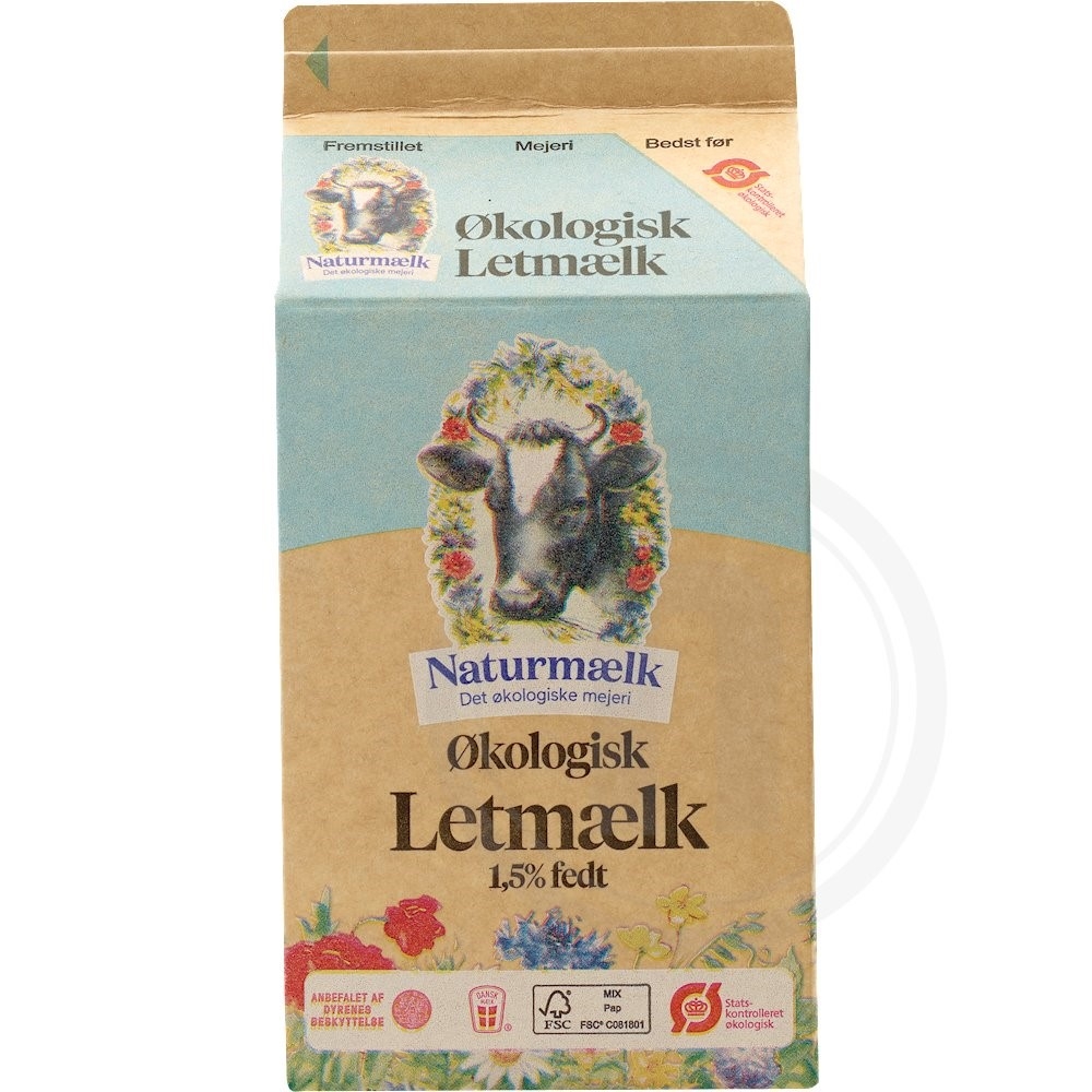 Naturmælk Letmælk øko.