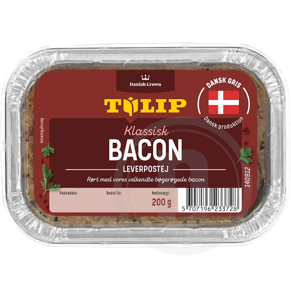 Leverpostej m. bacon