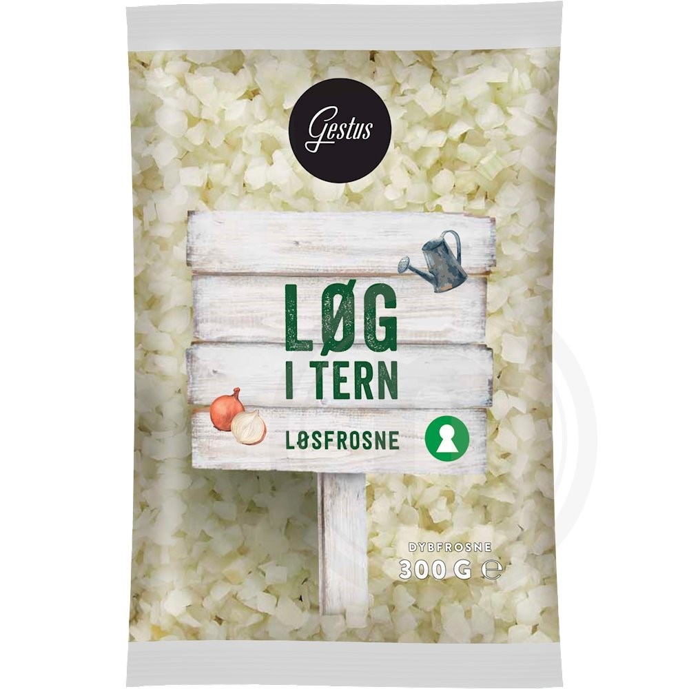 Løg i tern