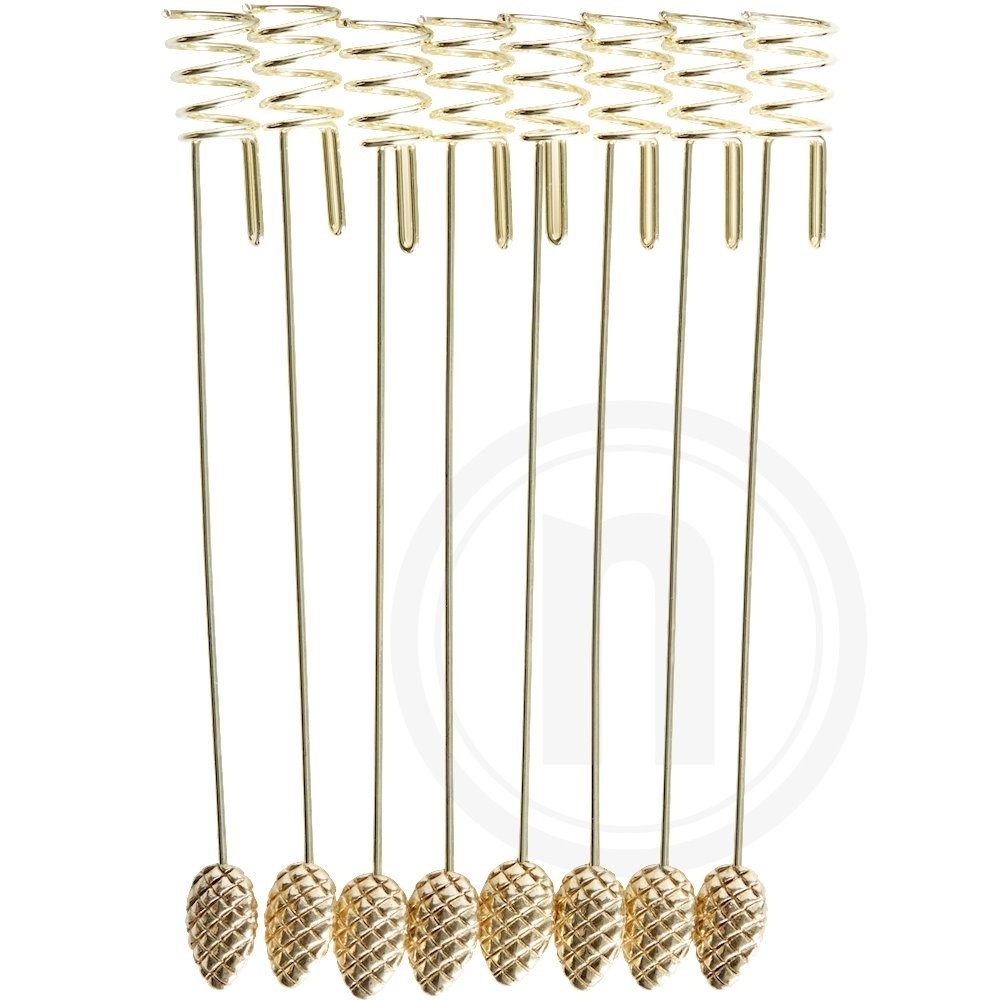 Lysholdere t. juletræ (guld)