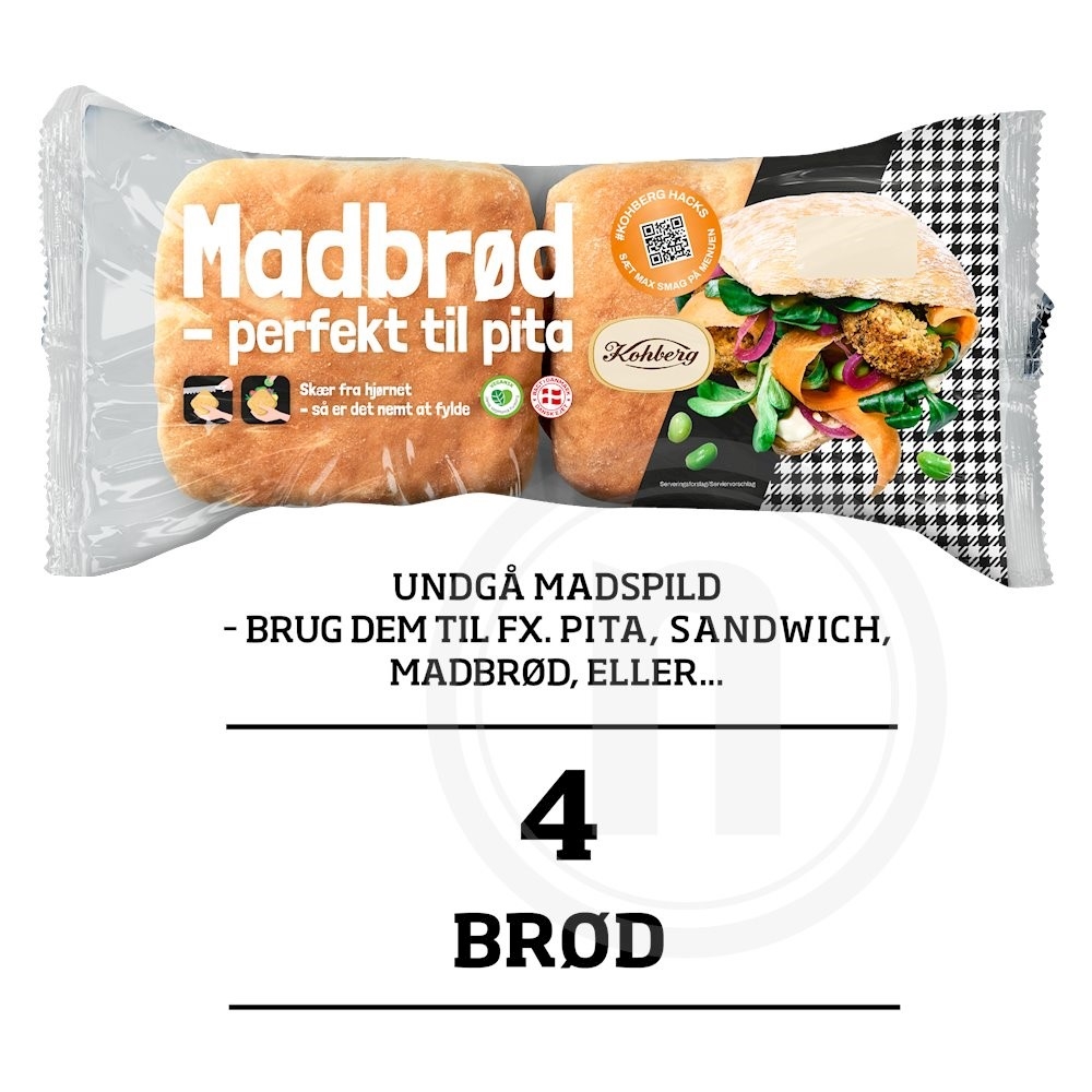 Madbrød - perfekt til pita