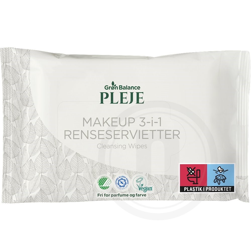 Makeup 3-i-1 renseservietter