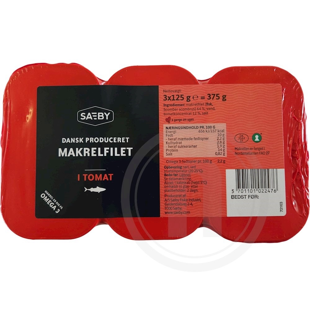 Sæby Makrelfilet i Tomat