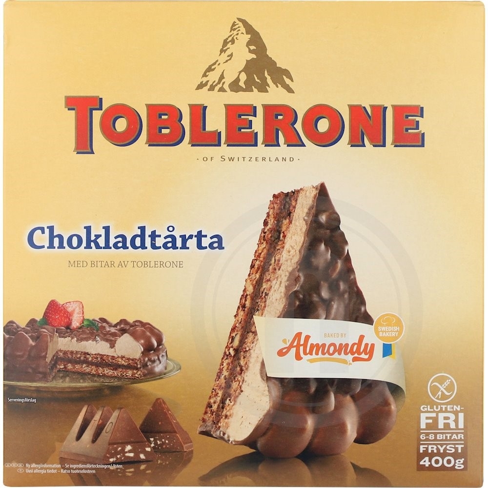 Mandeltærte m. Toblerone