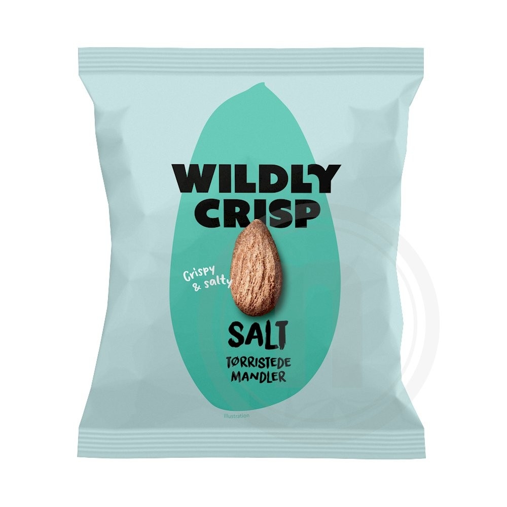 Wildly Crisp tørristede mandler med salt