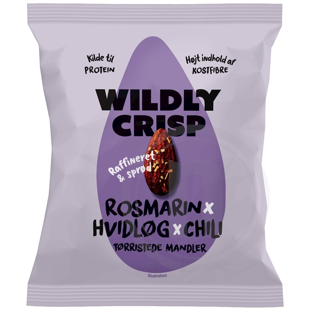 Mandler med rosmarin & hvidløg