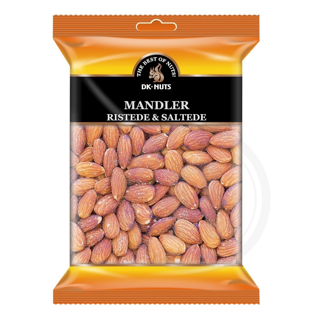 DK Nuts Mandler ristede og saltede 300 g