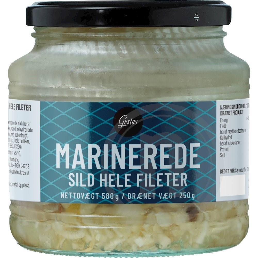 Marinerede sild i fileter