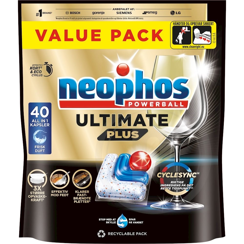 Maskinopvask (tabs)