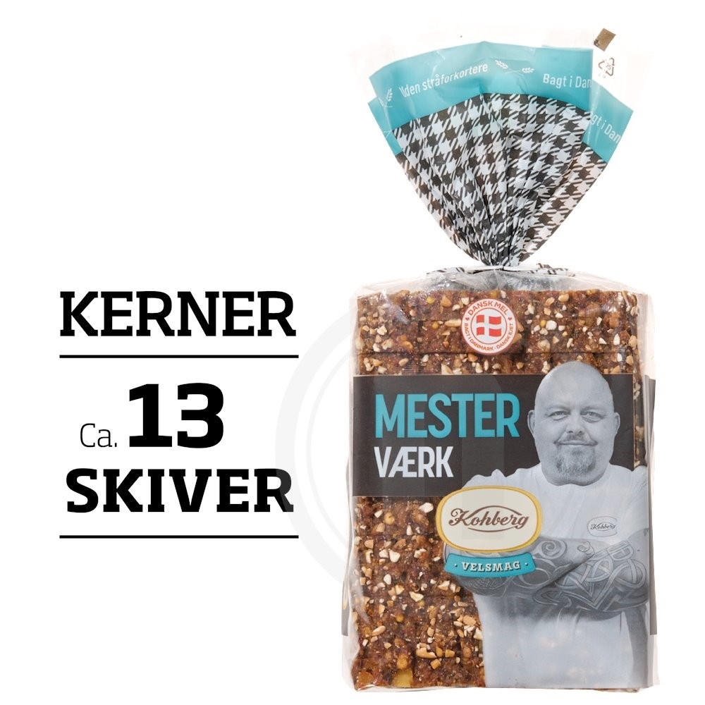 Mesterværk, 600 g / ca. 13 skiver /Kohberg / Bedst før: 21-02-2026