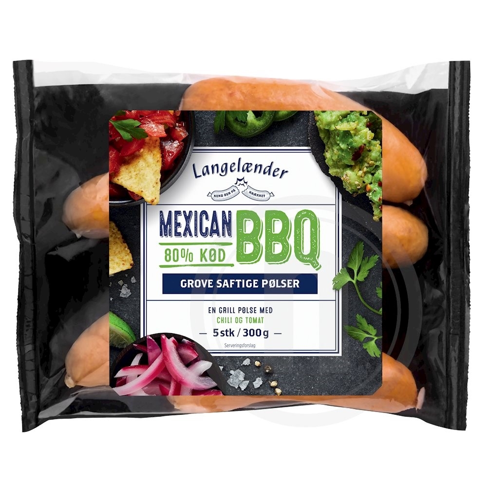 Mexican BBQ grillpølser