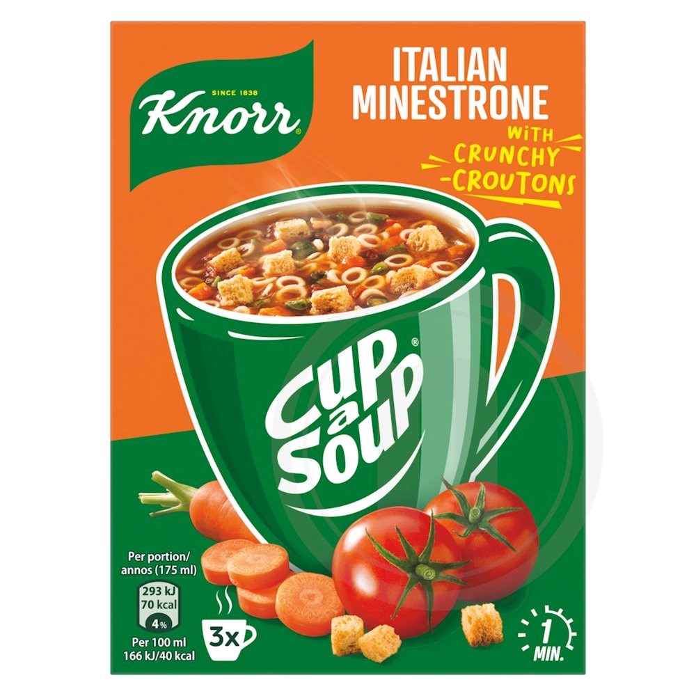 Knorr Minestronesuppe 3 breve