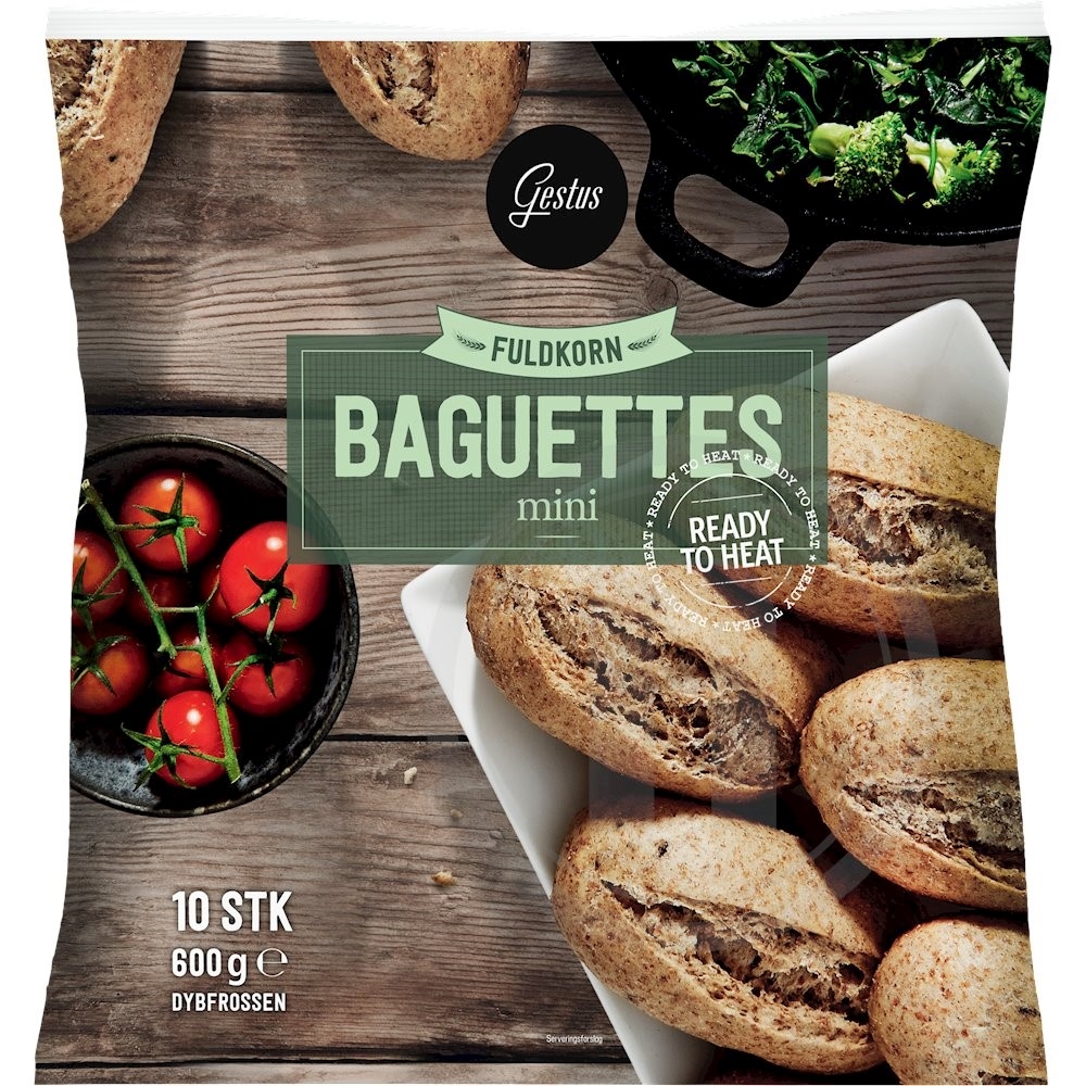 Mini baguettes m. fuldkorn