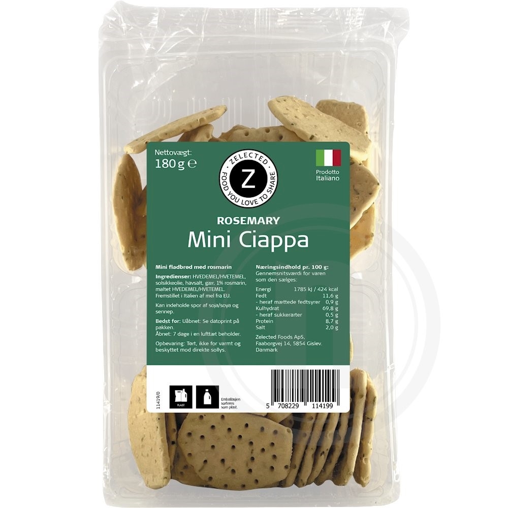 Zelected Foods Mini Ciappa med Rosmarin