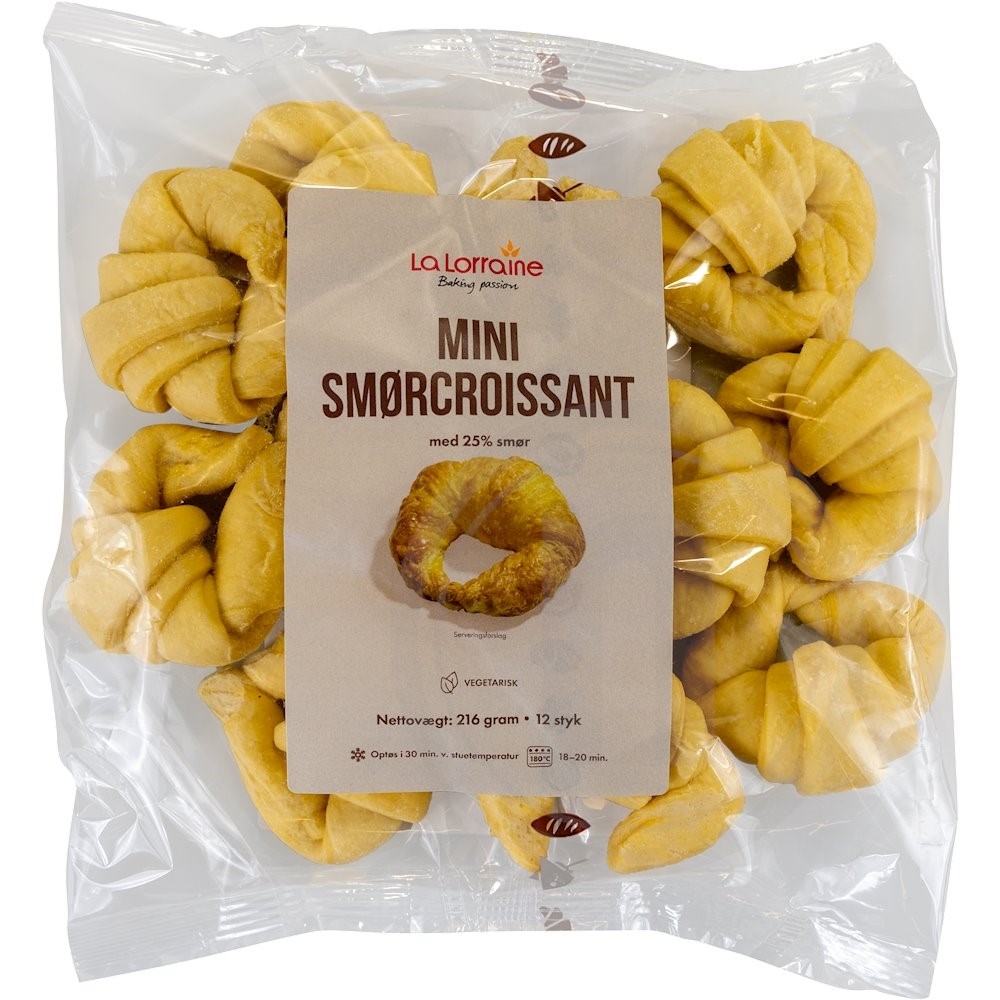 Mini croissant smørbagt