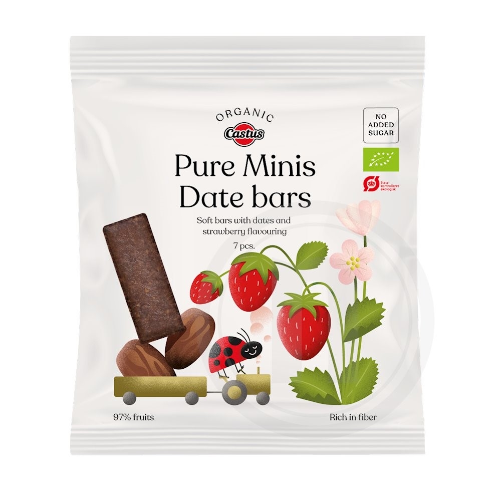 Mini frugtstænger jordbær øko