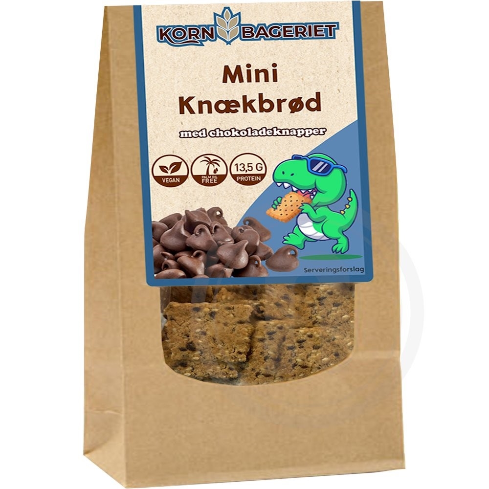 Kornbageriet Mini Knækbrød m. chokoladestyk