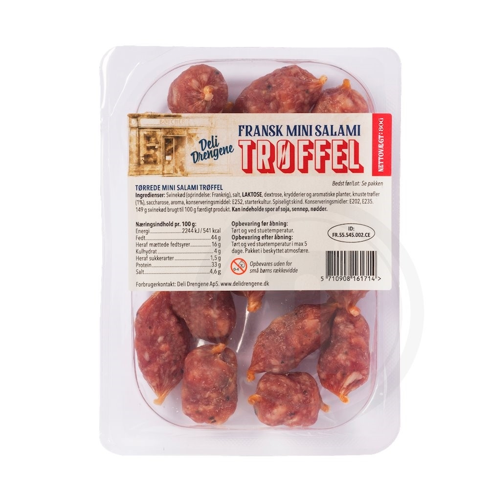 Mini salami m. trøffel fra Deli Drengene Leveret med