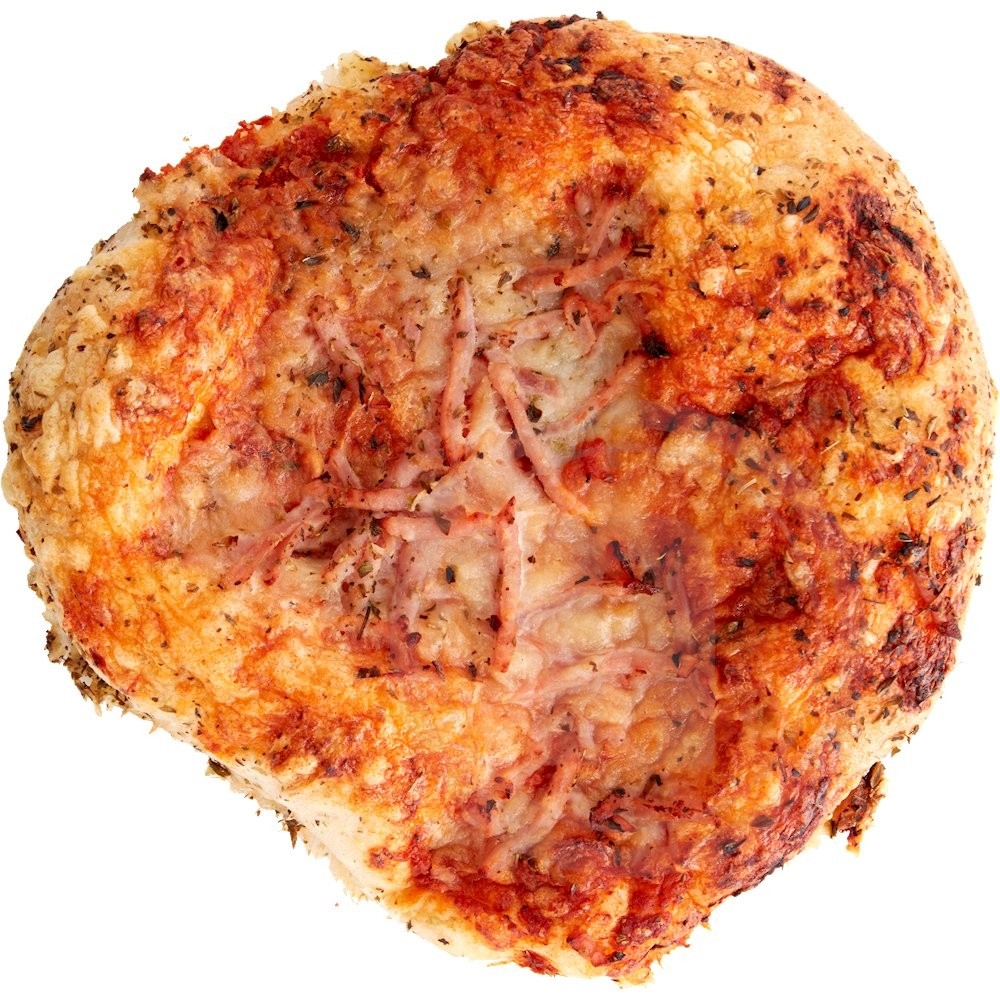 Minipizza m. skinke