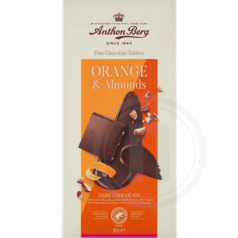 Mørk chokolade m. appelsin